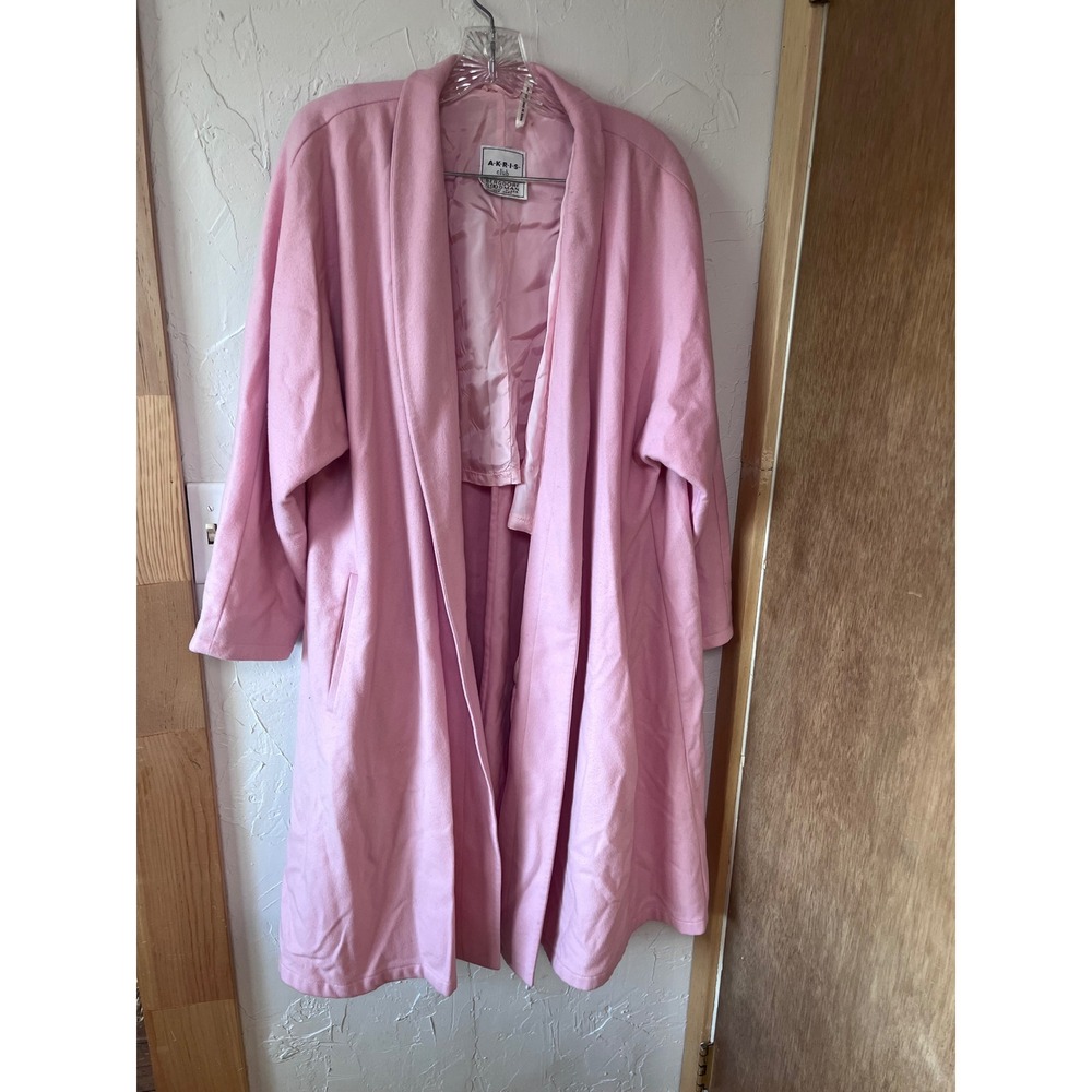 Akris‎ Club Bergdorf Goodman Pink Pure Wool Trench Coat XL